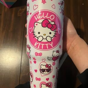 Hello Kitty Pink and White Tumbler